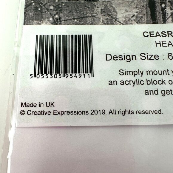 Creative Expressions Andy Skinner Heart Rubber Stamp CEASRS023 Anatomical - Picture 9 of 12